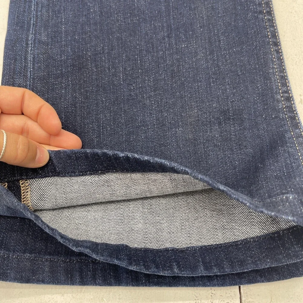 BKE Dark Wash Blue Payton Mid-Rise Bootcut Jeans Women's Size 32x30.5 Hemmed - Picture 7 of 8